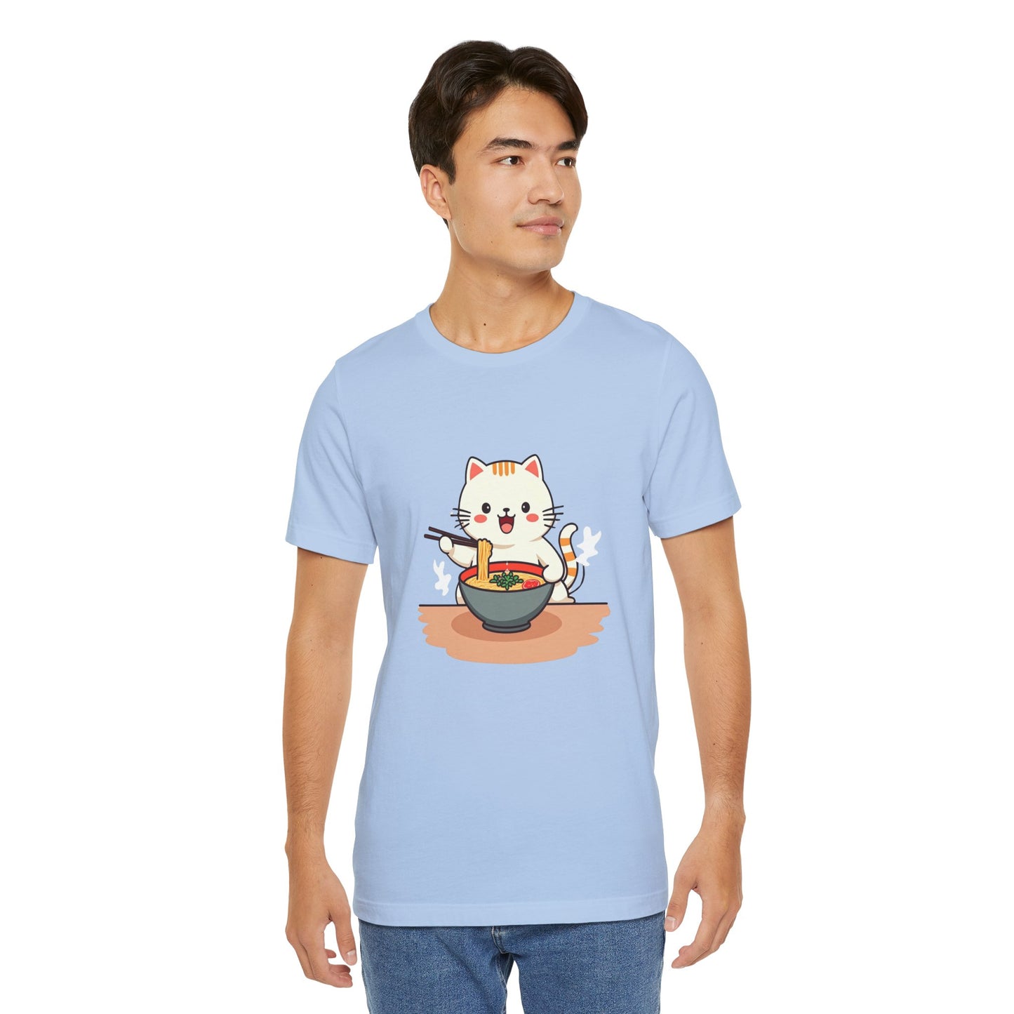 Ramen Kitty Tee | Kawaii Cat Eating Noodles 🍜🐱