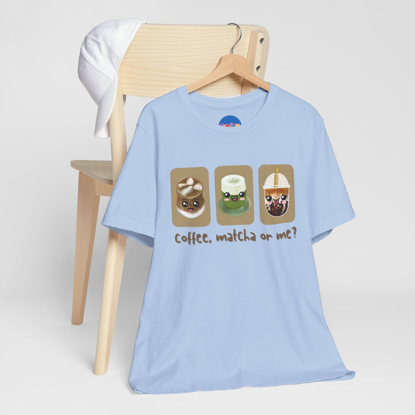 Coffee, Matcha or Me? Tee | Kawaii Boba & Matcha Lover Shirt