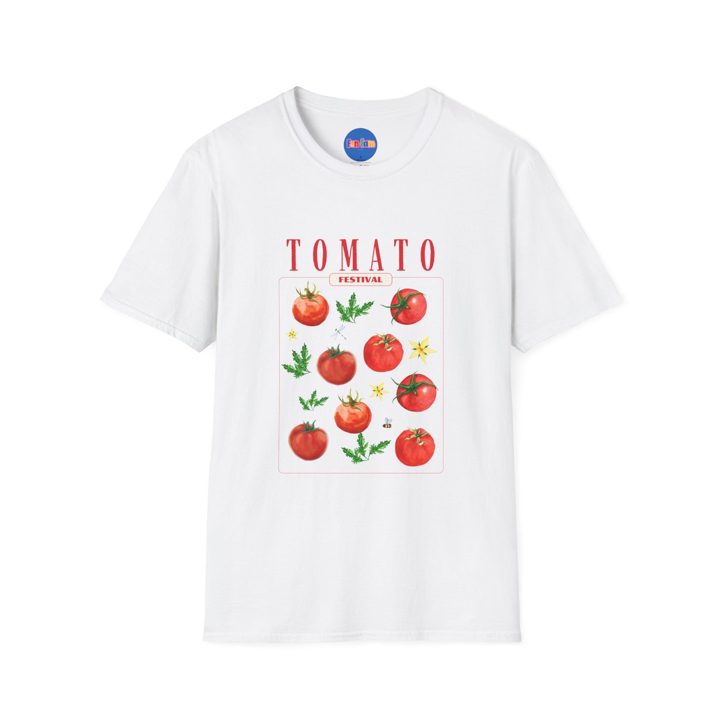 🍅 Tomato Festival Tee – Juicy Vibes Only 🌼🐝