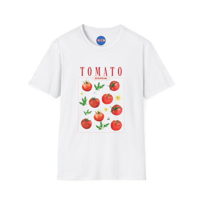 🍅 Tomato Festival Tee – Juicy Vibes Only 🌼🐝