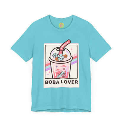 Boba Lover – Pink Tee for Kawaii Queens & Kings