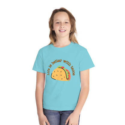 Youth 🌮 Life Is Better With Tacos T-Shirt