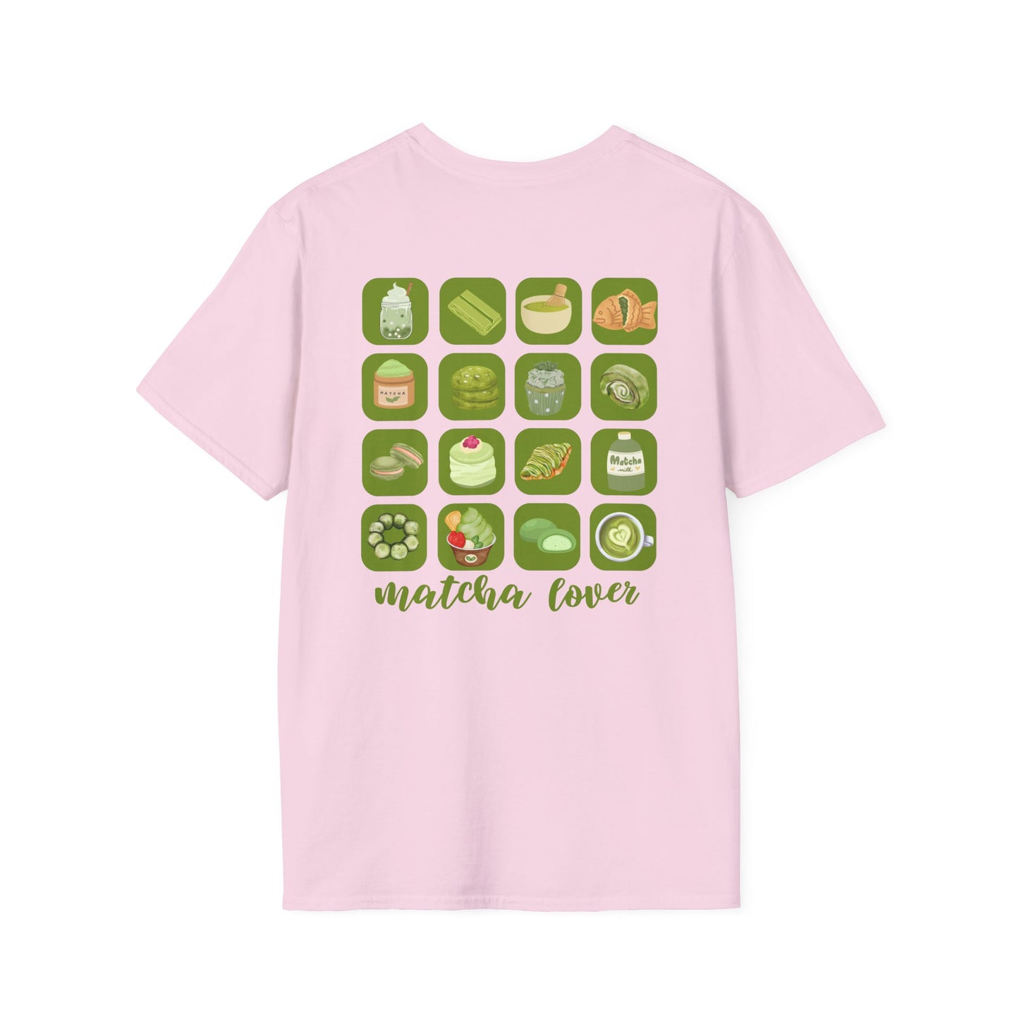Matcha Lover Front and Back Designed T-Shirt 🍵