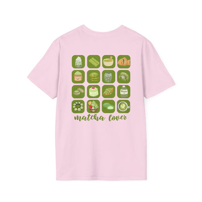 Matcha Lover Front and Back Designed T-Shirt 🍵