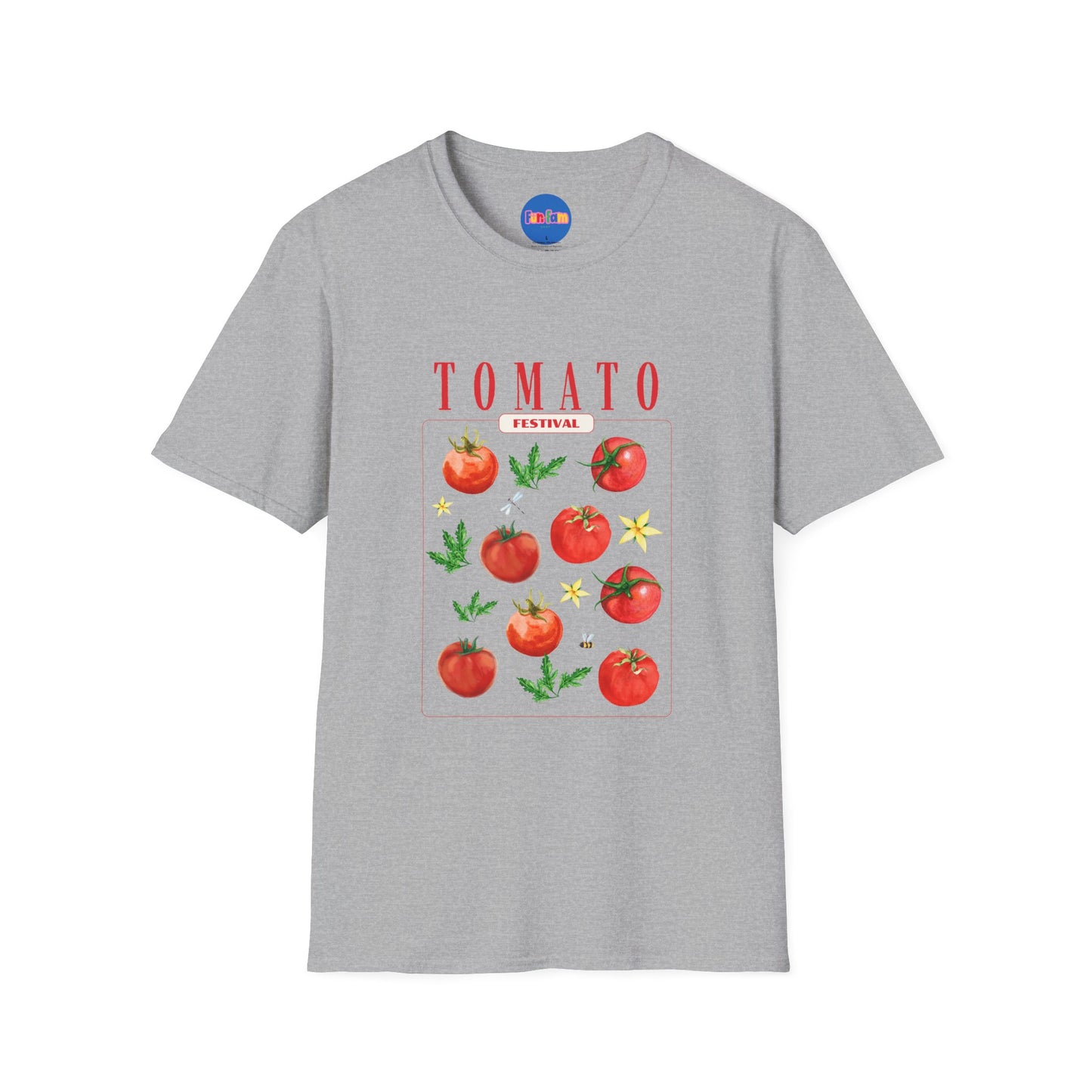 🍅 Tomato Festival Tee – Juicy Vibes Only 🌼🐝