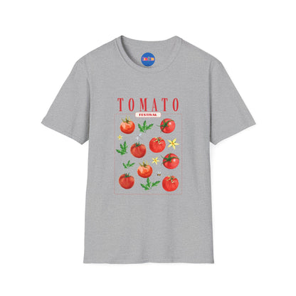 🍅 Tomato Festival Tee – Juicy Vibes Only 🌼🐝