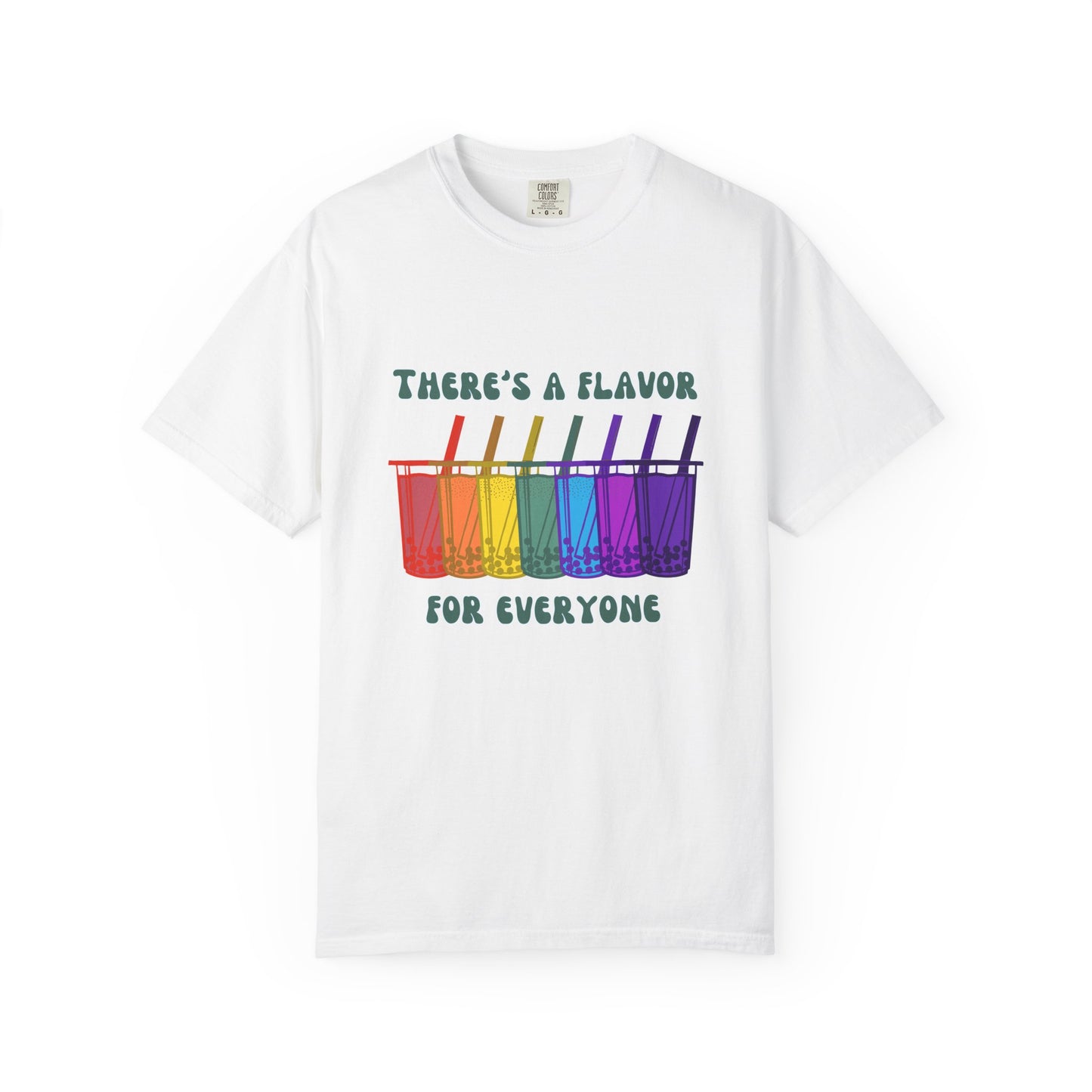 Boba lovers, unite! 🌈🧋 - Rainbow Boba Line – There’s a Flavor for Everyone Tee