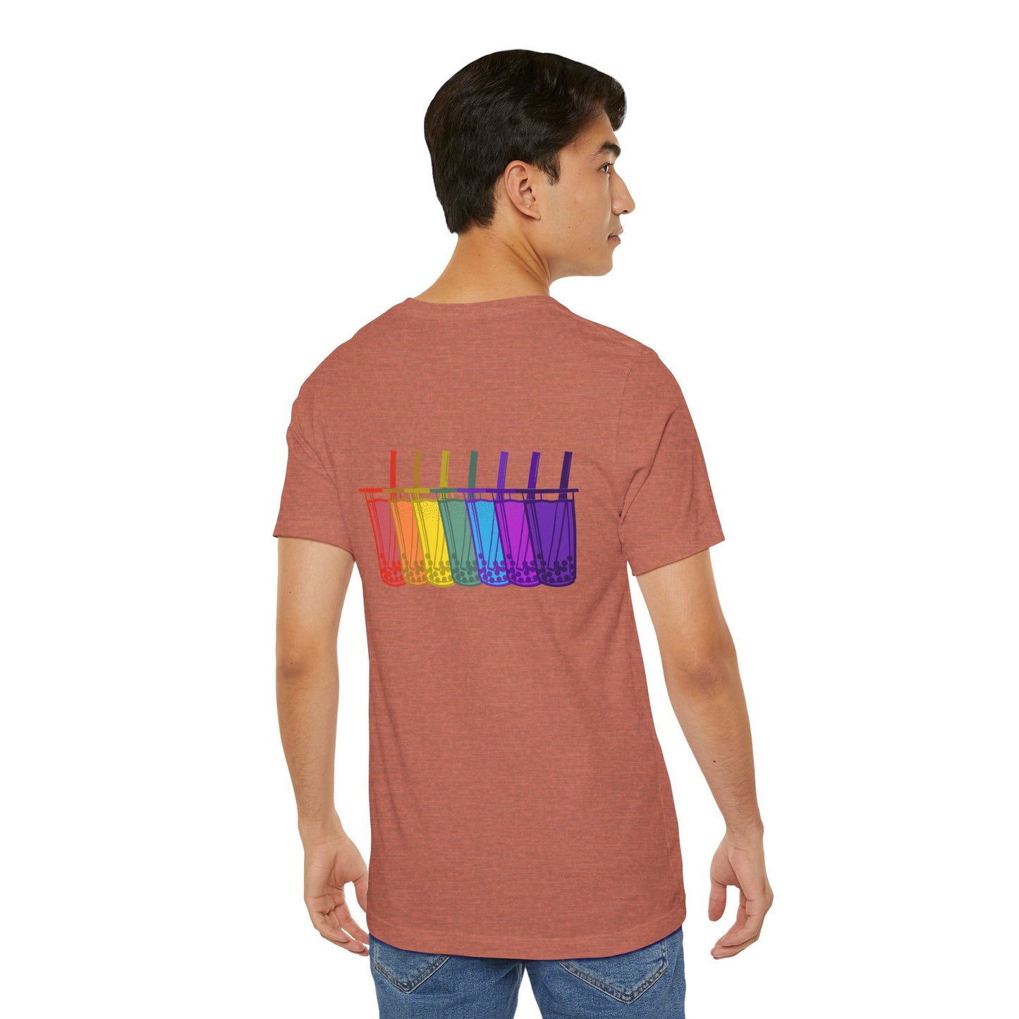 Tiny boba in the front… party in the back! – Kawaii Boba Tee 🌈✨