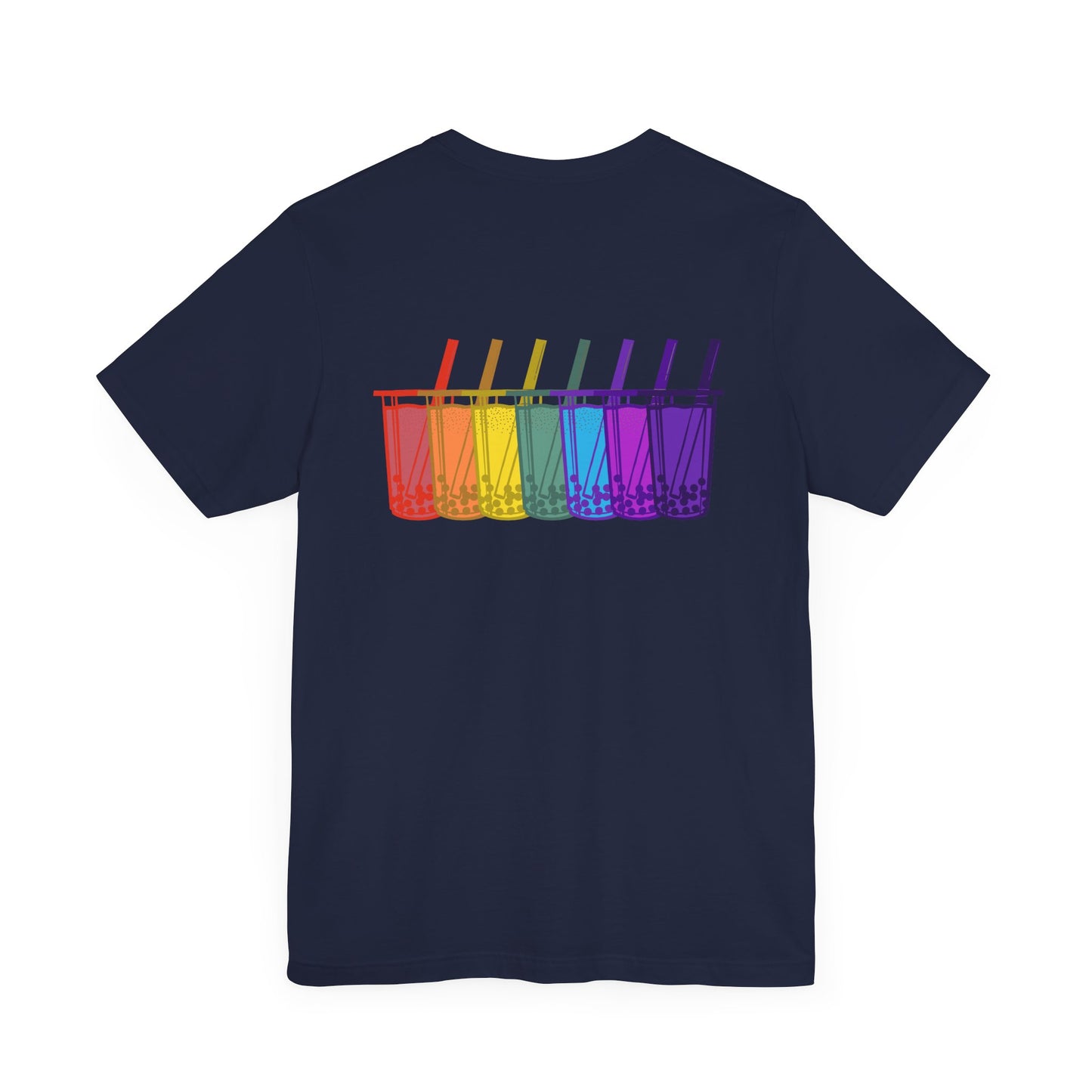 Tiny boba in the front… party in the back! – Kawaii Boba Tee (Front and back design)🌈✨