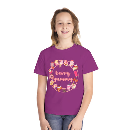 Youth Berry Yummy Tee – Cute Strawberry Graphic T-Shirt 🍓