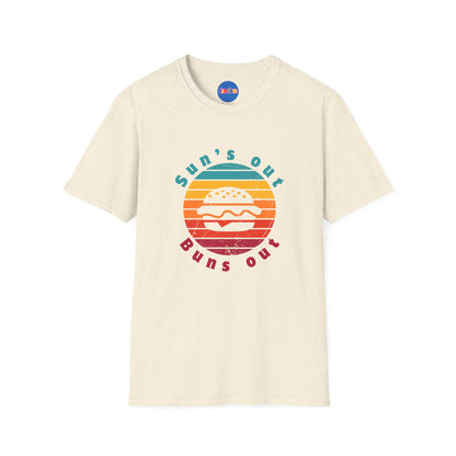 Sun's Out, Buns Out Retro T-Shirt 🍔☀️