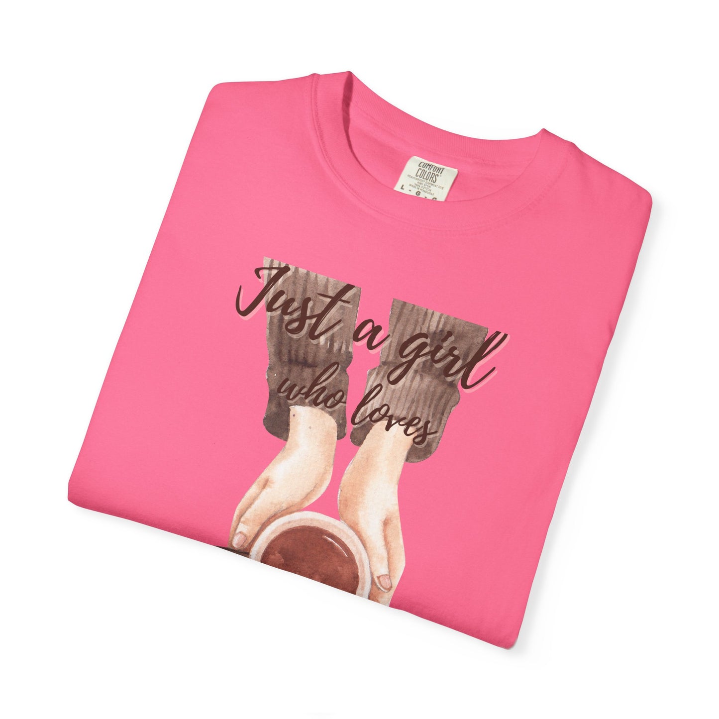 Just a Girl Who Loves Coffee T-Shirt | Cozy Coffee Lover Tee ☕💕