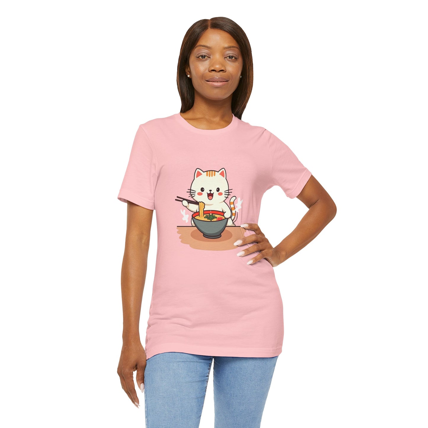 Ramen Kitty Tee | Kawaii Cat Eating Noodles 🍜🐱