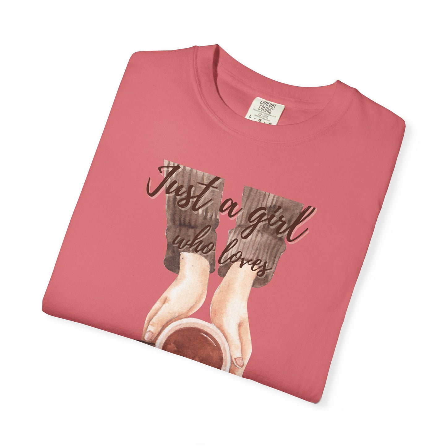 Just a Girl Who Loves Coffee T-Shirt | Cozy Coffee Lover Tee ☕💕