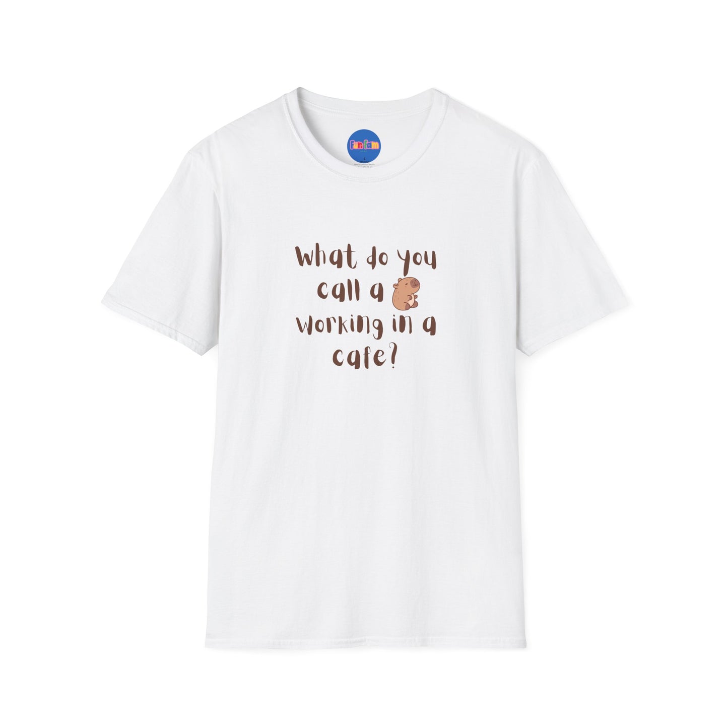 ☕🦫 Café Capybara Tee - Capybarista (Front and Back Design)