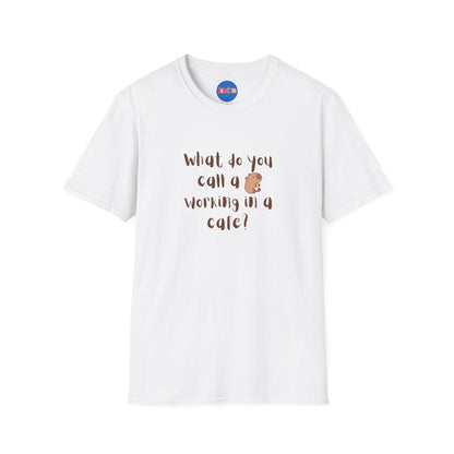 ☕🦫 Café Capybara Tee - Capybarista (Front and Back Design)