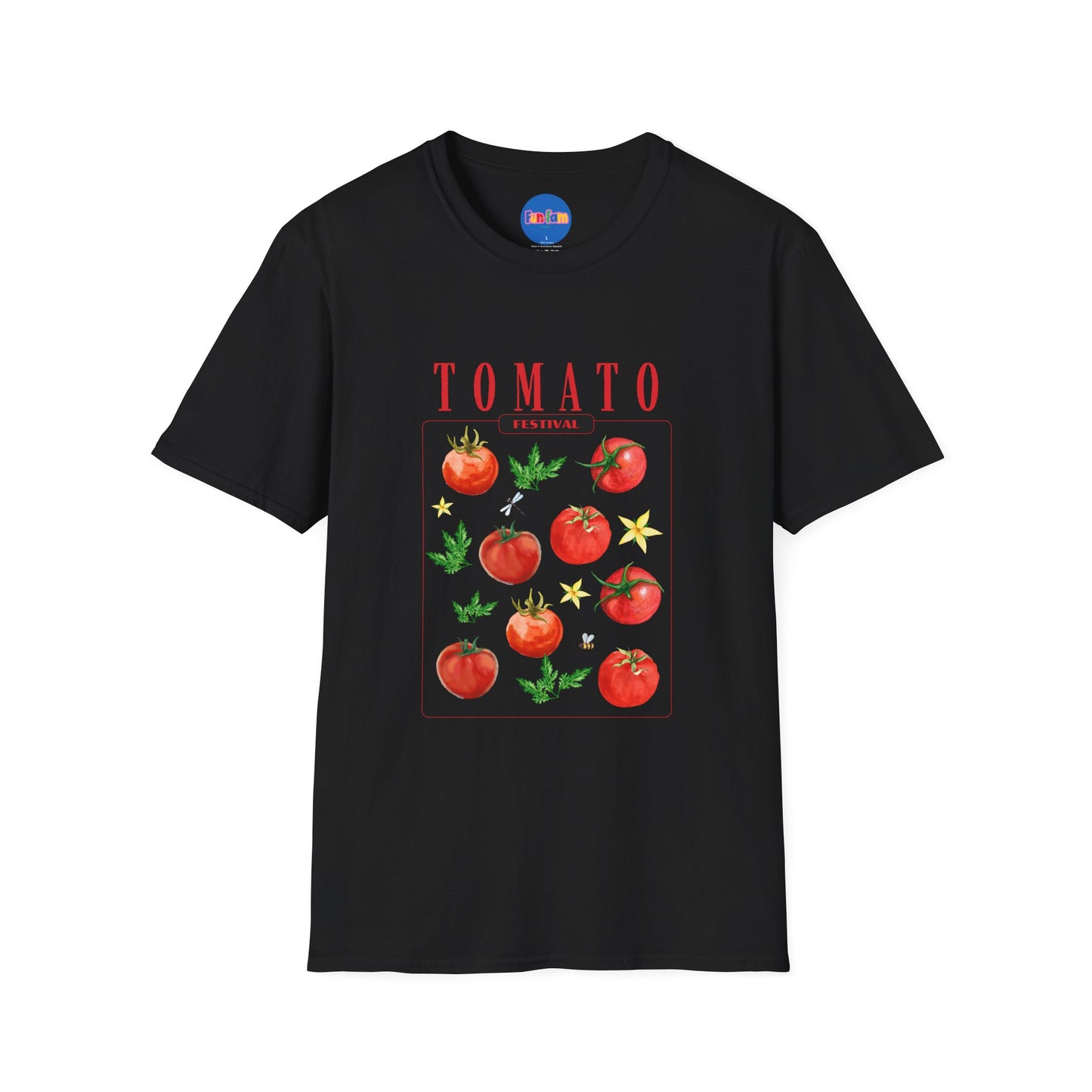 🍅 Tomato Festival Tee – Juicy Vibes Only 🌼🐝