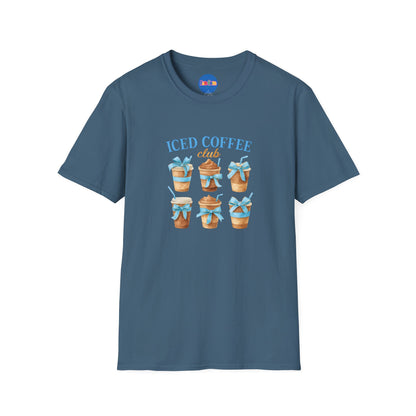 Iced Coffee Club Blue Bow T-shirt