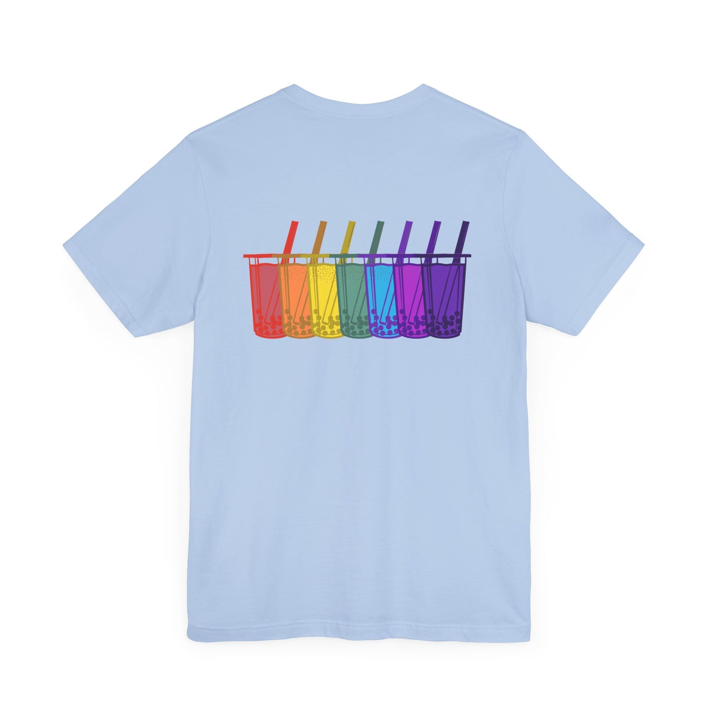 Tiny boba in the front… party in the back! – Kawaii Boba Tee (Front and back design)🌈✨