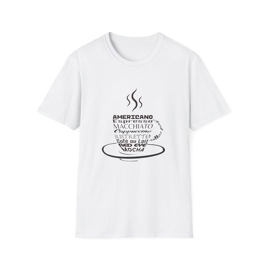 Coffee Typography Art T-Shirt ☕
