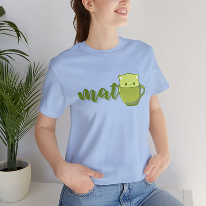Matcha Teacup Cat Tee | Kawaii Matcha Lover T-Shirt