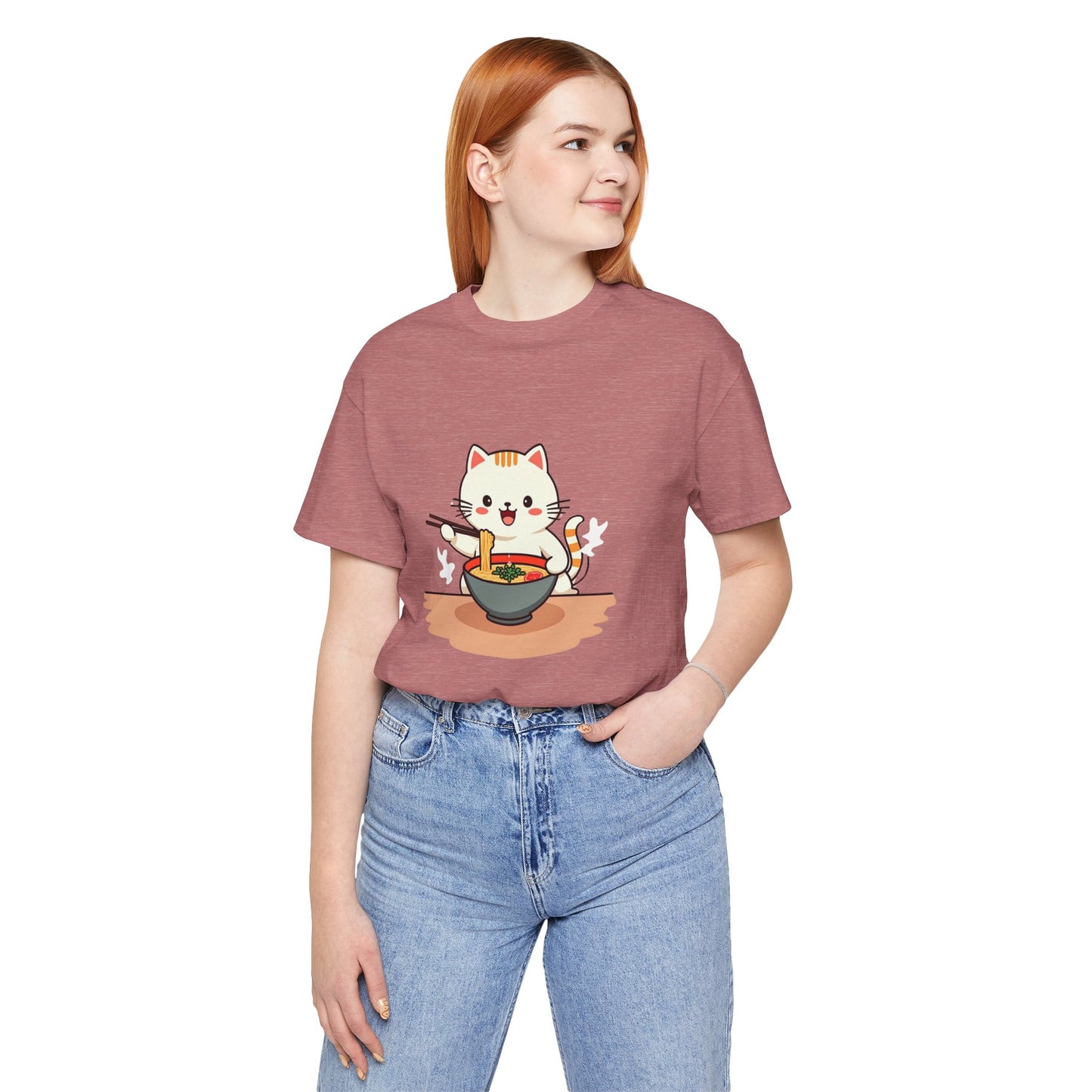 Ramen Kitty Tee | Kawaii Cat Eating Noodles 🍜🐱
