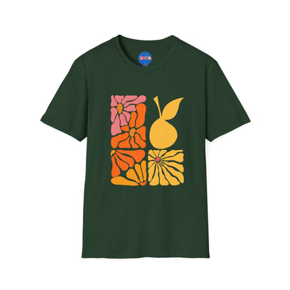 Abstract Pear Floral T-Shirt