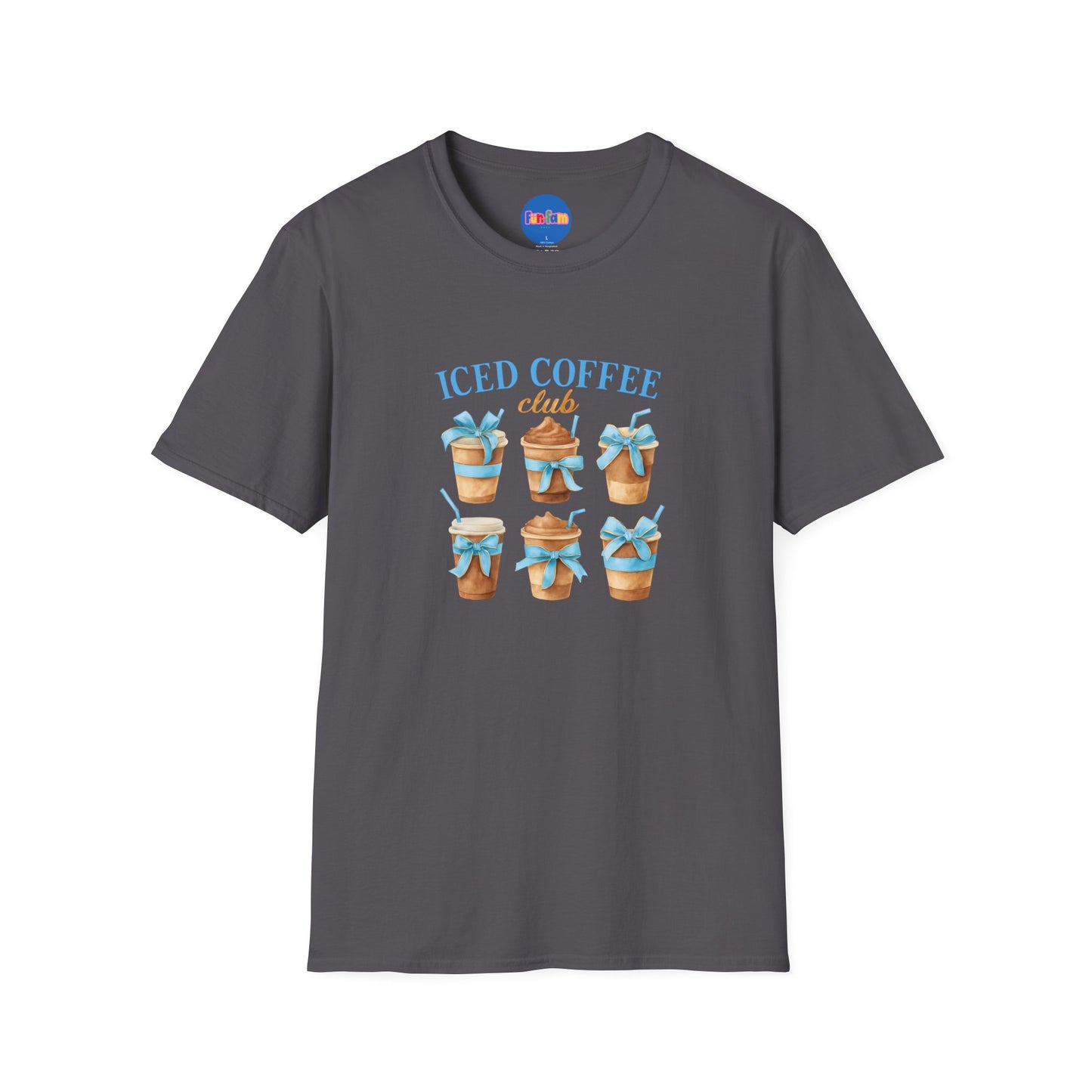 Iced Coffee Club Blue Bow T-shirt