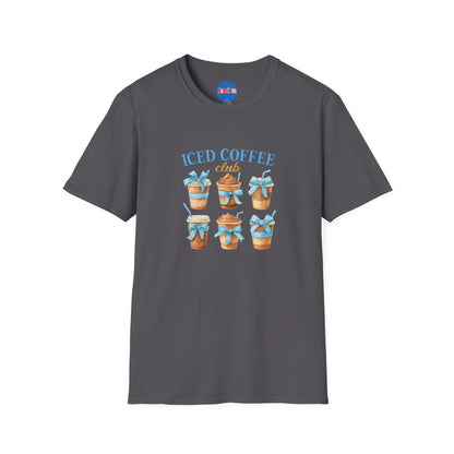 Iced Coffee Club Blue Bow T-shirt