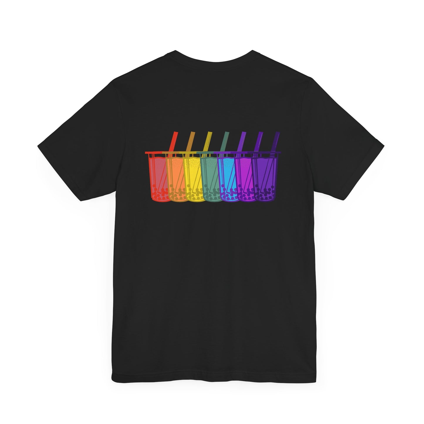 Tiny boba in the front… party in the back! – Kawaii Boba Tee (Front and back design)🌈✨