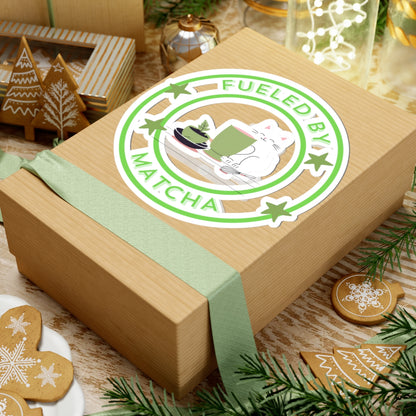 ✨ Fueled by Matcha Sticker – Stick Your Zen 🍃