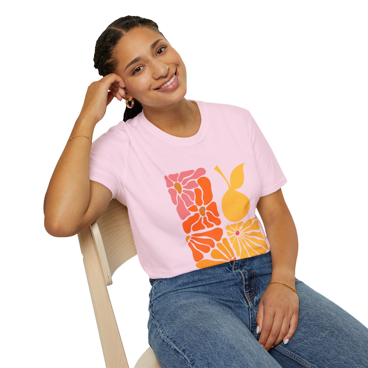 Abstract Pear Floral T-Shirt