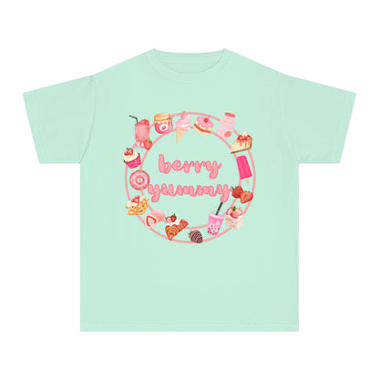 Youth Berry Yummy Tee – Cute Strawberry Graphic T-Shirt 🍓