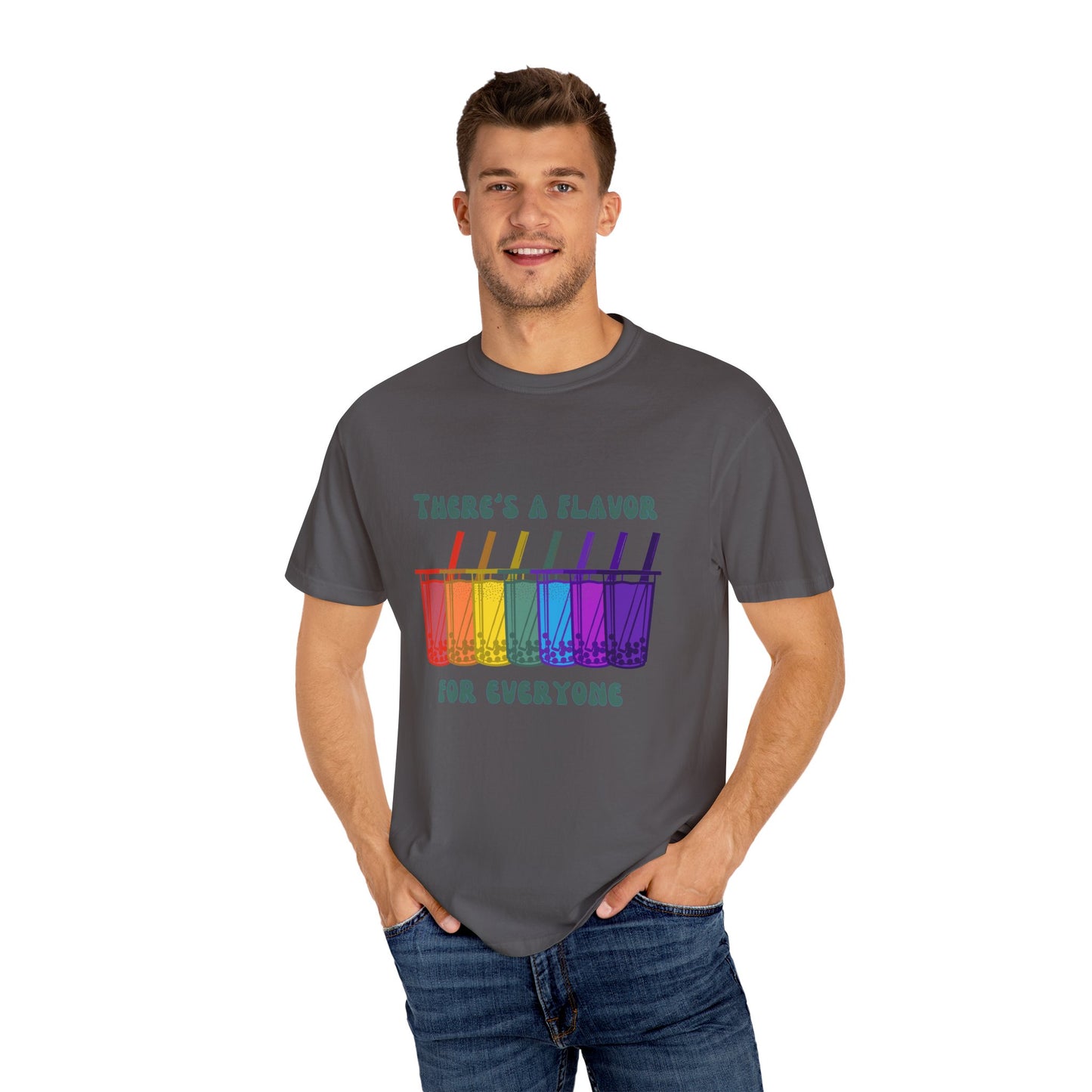 Boba lovers, unite! 🌈🧋 - Rainbow Boba Line – There’s a Flavor for Everyone Tee