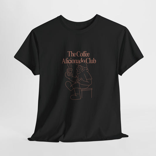 The Coffee Aficionado Club T-Shirt | Minimalist Coffee Lover Tee