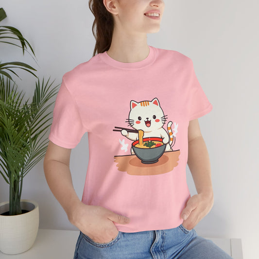 Ramen Kitty Tee | Kawaii Cat Eating Noodles 🍜🐱