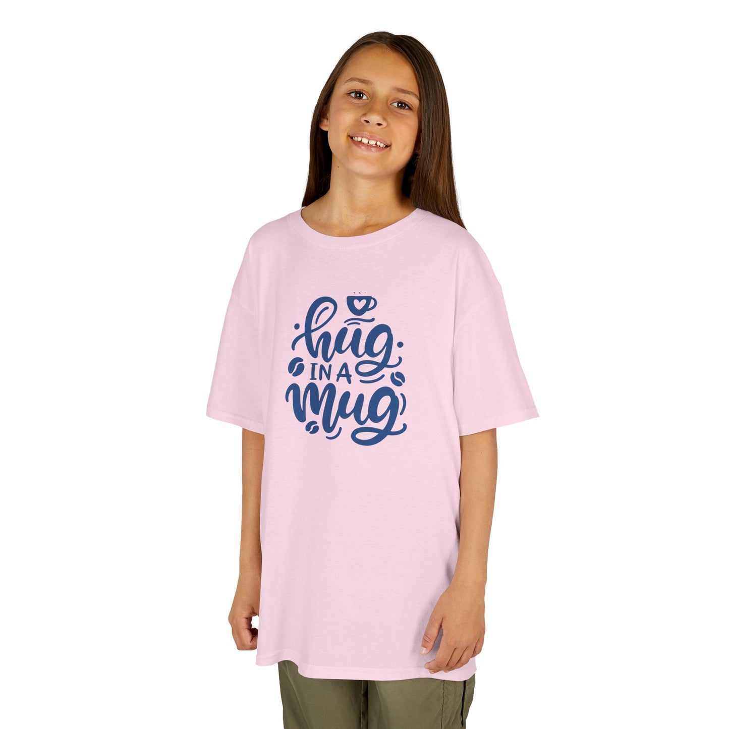 Youth Hug in a Mug T-Shirt | Cute Hot Beverage Lover Tee