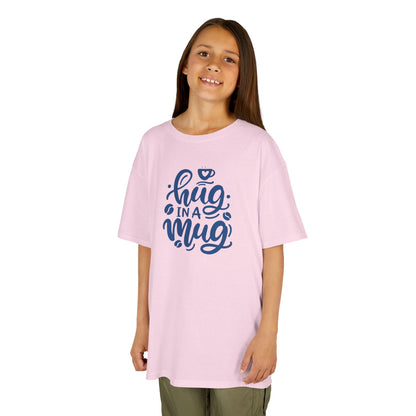 Youth Hug in a Mug T-Shirt | Cute Hot Beverage Lover Tee