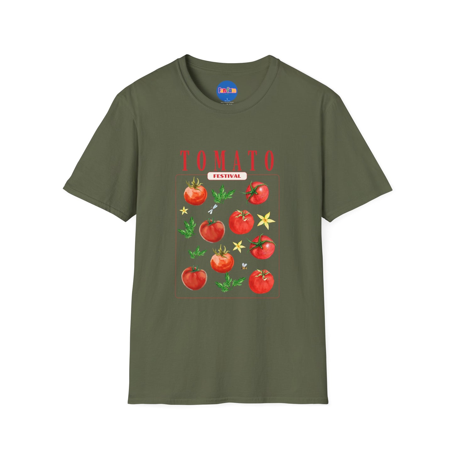 🍅 Tomato Festival Tee – Juicy Vibes Only 🌼🐝