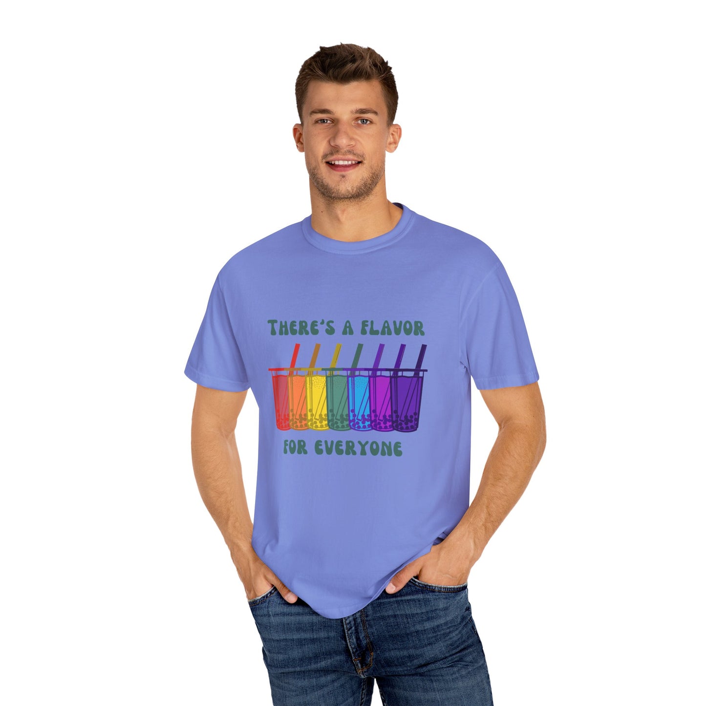 Boba lovers, unite! 🌈🧋 - Rainbow Boba Line – There’s a Flavor for Everyone Tee