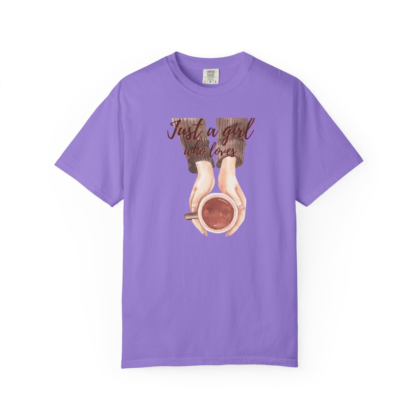 Just a Girl Who Loves Coffee T-Shirt | Cozy Coffee Lover Tee ☕💕