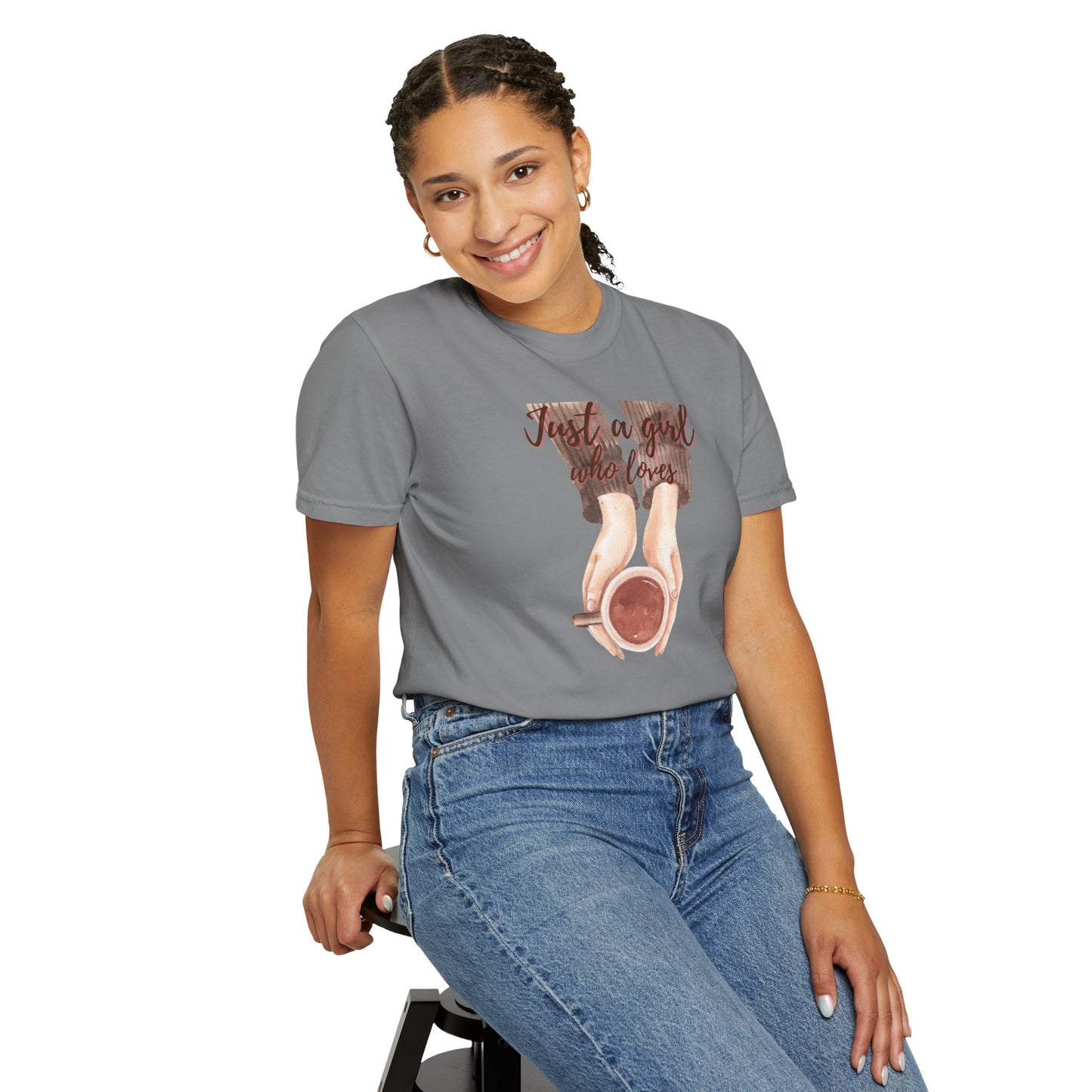 Just a Girl Who Loves Coffee T-Shirt | Cozy Coffee Lover Tee ☕💕