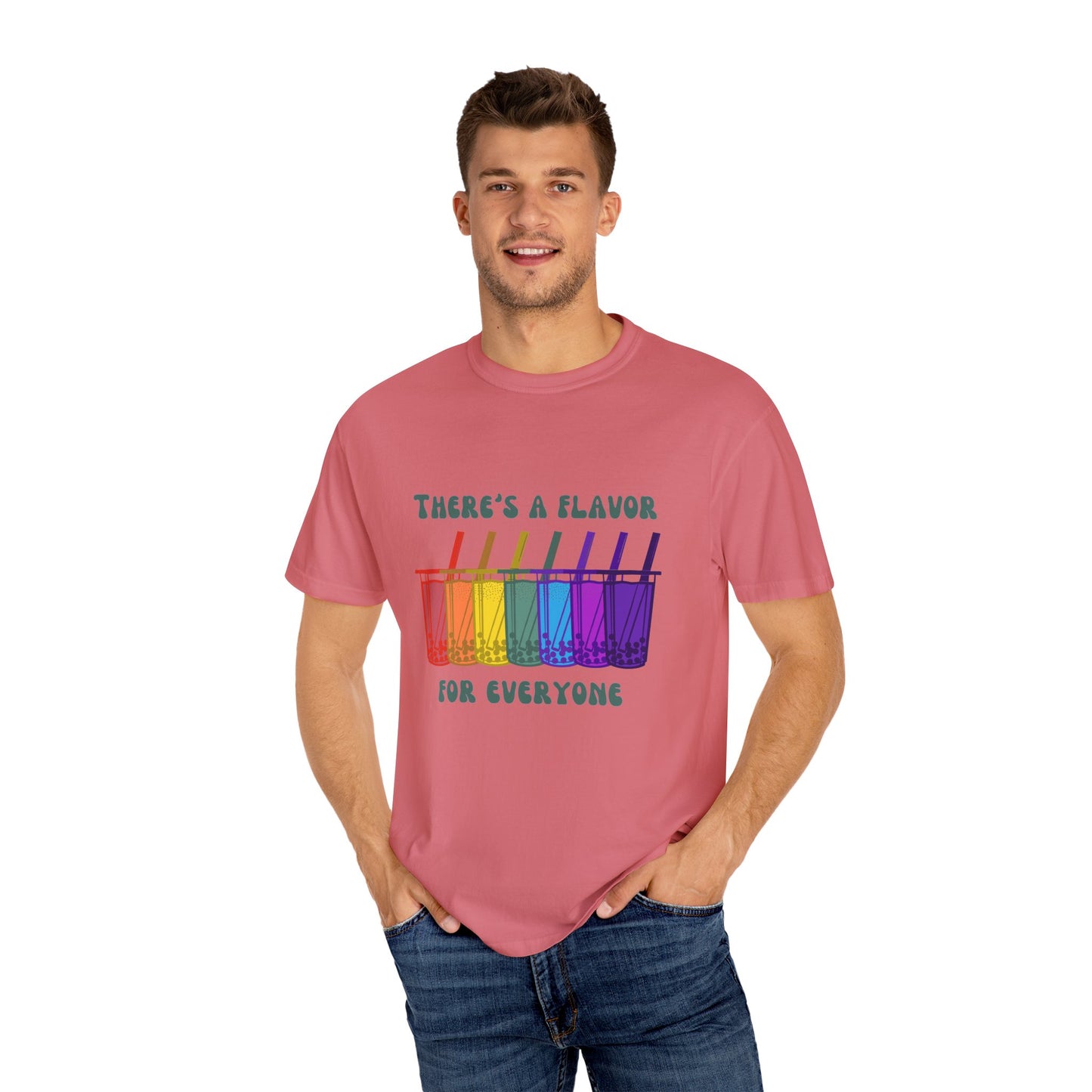 Boba lovers, unite! 🌈🧋 - Rainbow Boba Line – There’s a Flavor for Everyone Tee