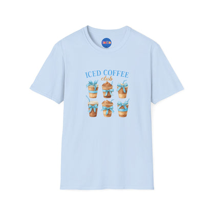 Iced Coffee Club Blue Bow T-shirt