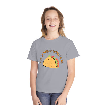 Youth 🌮 Life Is Better With Tacos T-Shirt