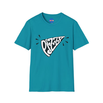 Bold Pizza Slice Graphic Tee – Retro Typography Foodie Shirt
