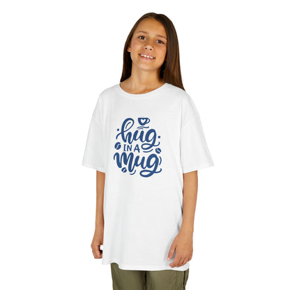 Youth Hug in a Mug T-Shirt | Cute Hot Beverage Lover Tee