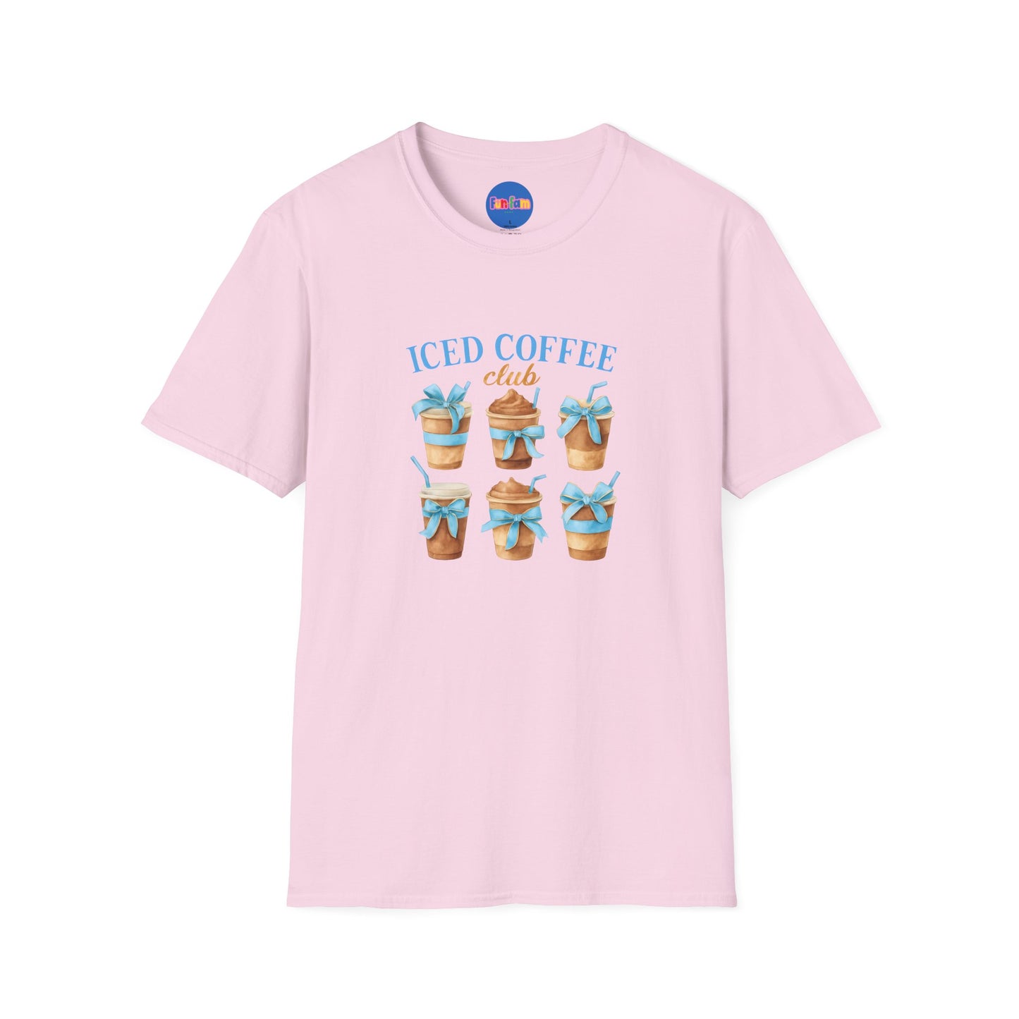 Caffeine, cuteness, and cold brew 💙☕ #IcedCoffeeClub