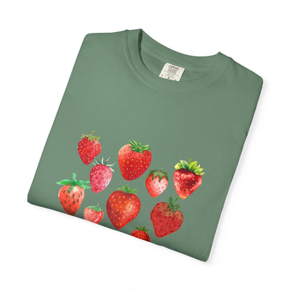 Berry Cool Summer Tee 🍓☀️| Sweet Summer Strawberry - Whimsical Retro Vibes 💕