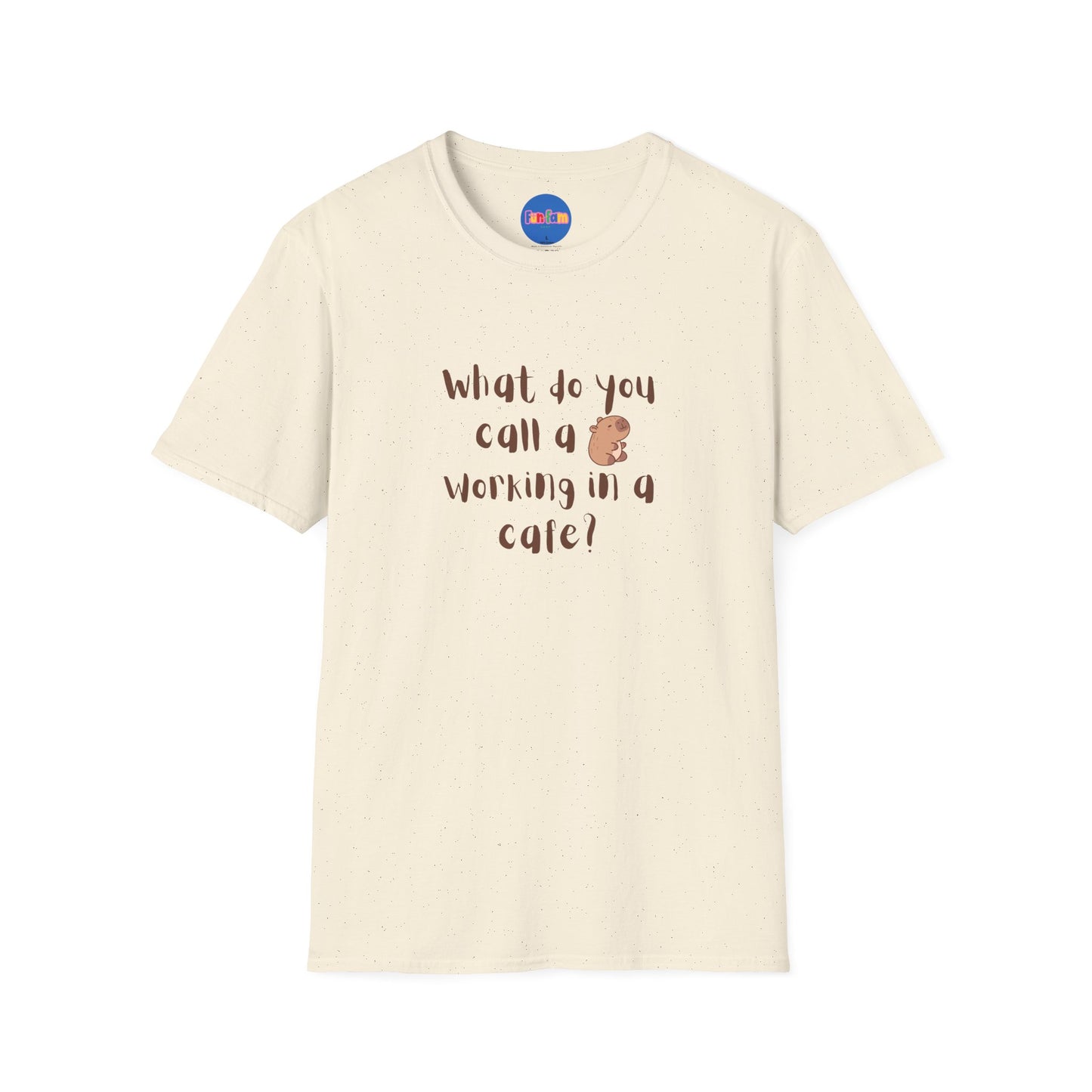 ☕🦫 Café Capybara Tee - Capybarista (Front and Back Design)